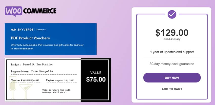 PDF Product Voucher by skyverge