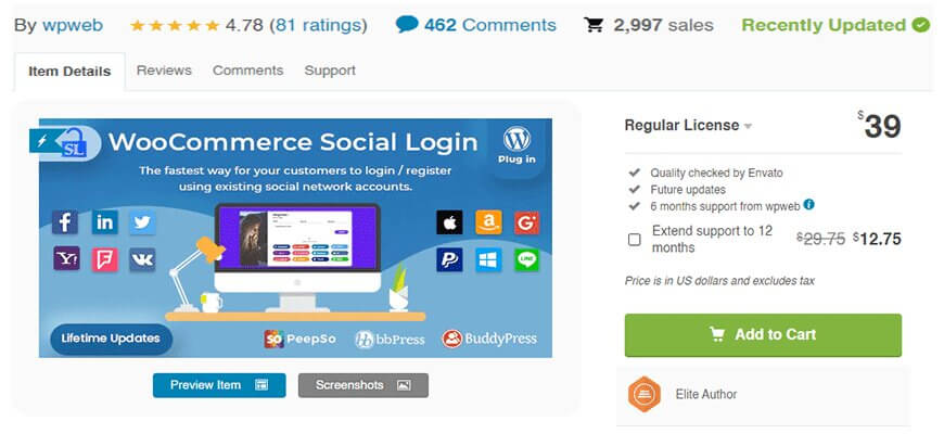 Social Login WordPress Plugin