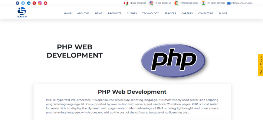 top php development company-techasoft